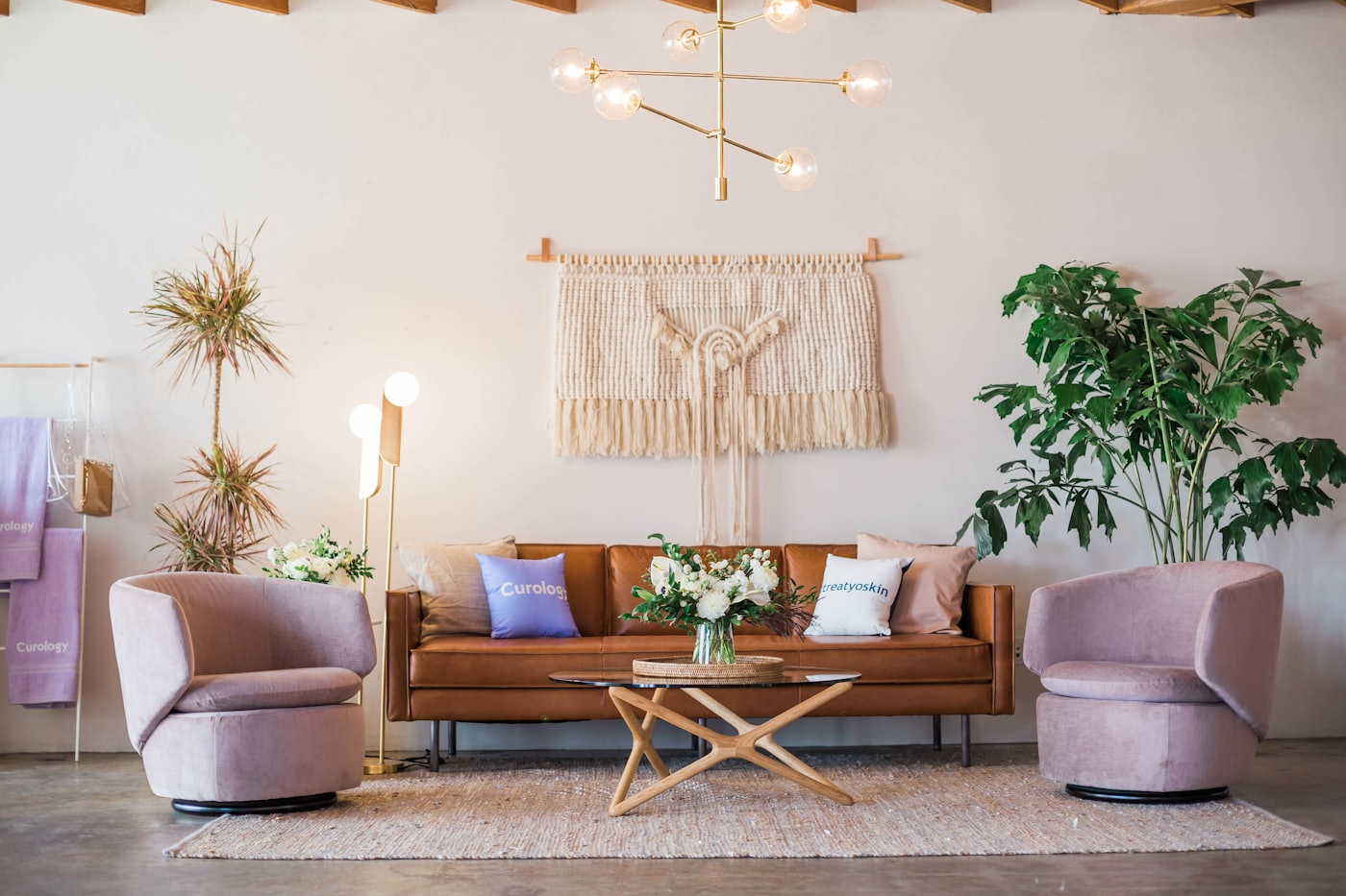 A hospitality lounge interior