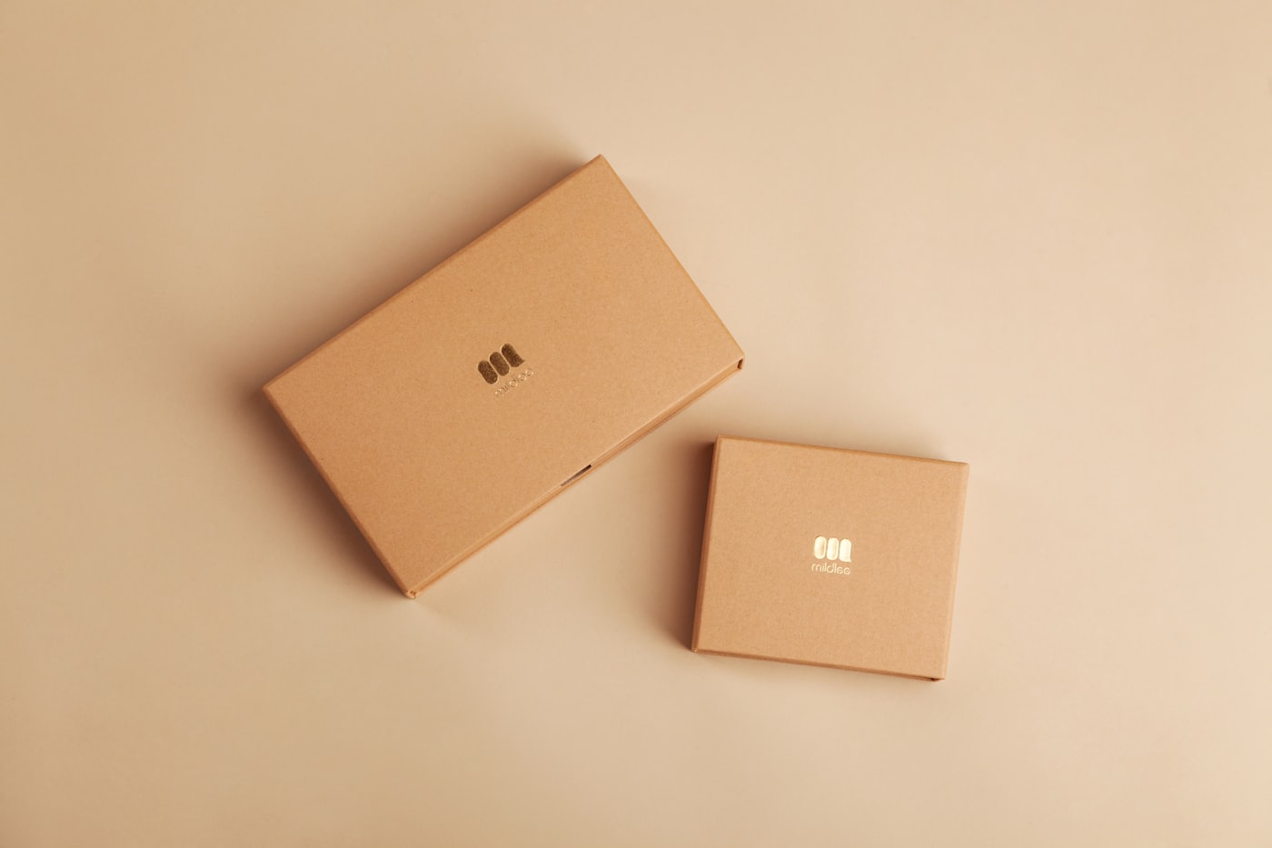 Kraft packaging boxes ready for dispatch