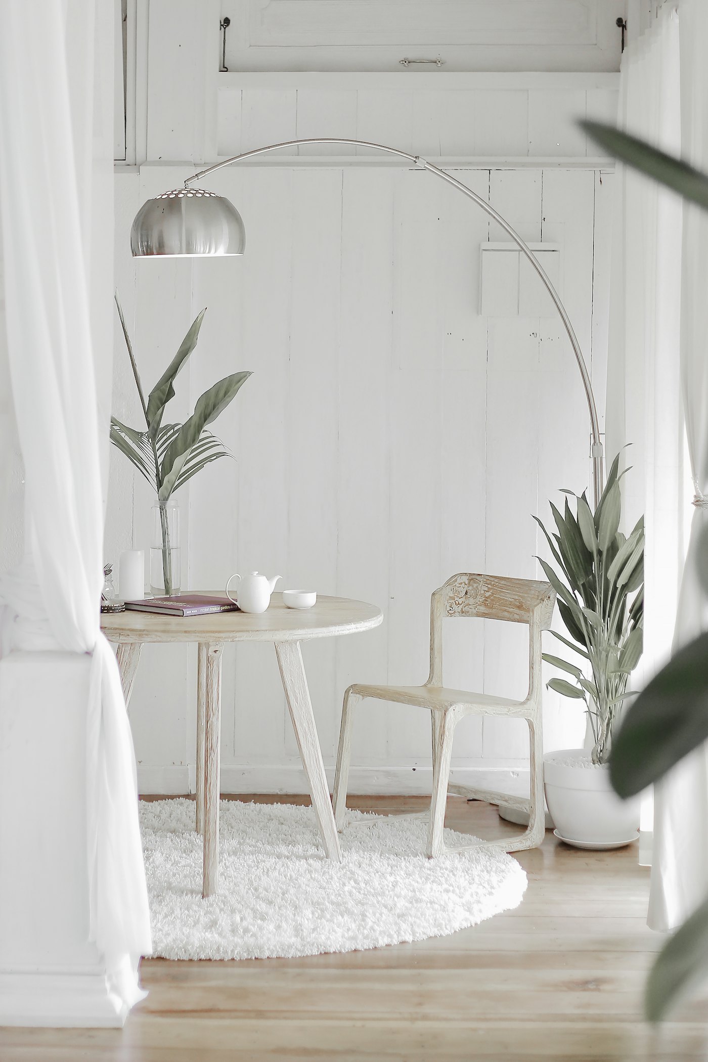 A minimal table still life, considered down to the detail